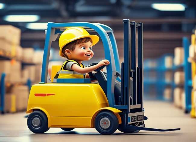 叉车动画儿童视频；新手如何开叉车教程视频