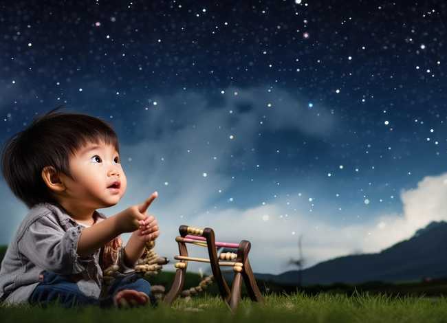 数星星的孩子儿童故事 二年级下《数星星的孩子》课文