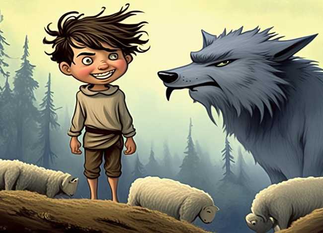 儿童睡前故事寓言；狼来了的故事 伊索寓言经典故事精选 儿童睡前童话小故事