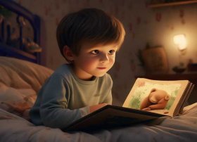 儿童故事睡前故事带字 - 民间故事,睡前故事-男孩和熊妈妈