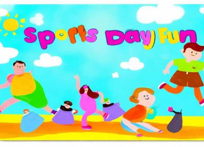 儿童画报模板；小学生简易运动会海报-运动会主题儿童手抄报运动会手抄报