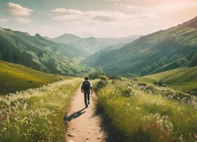 动画片山里的回声；中考优秀作文范文1000字-路上的风景