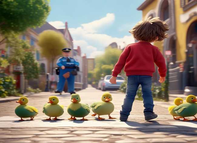 儿童故事过马路绘本 - 绘本阅读推荐-让路给小鸭子