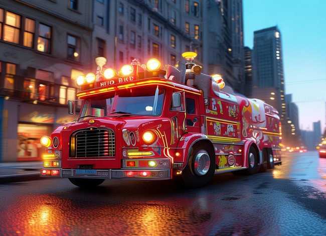 超级消防车的故事；消防车的故事儿童睡前故事