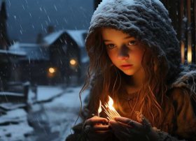 卖火柴的小女孩儿童话故事 - 卖火柴的小女孩六要素法概括主要内容