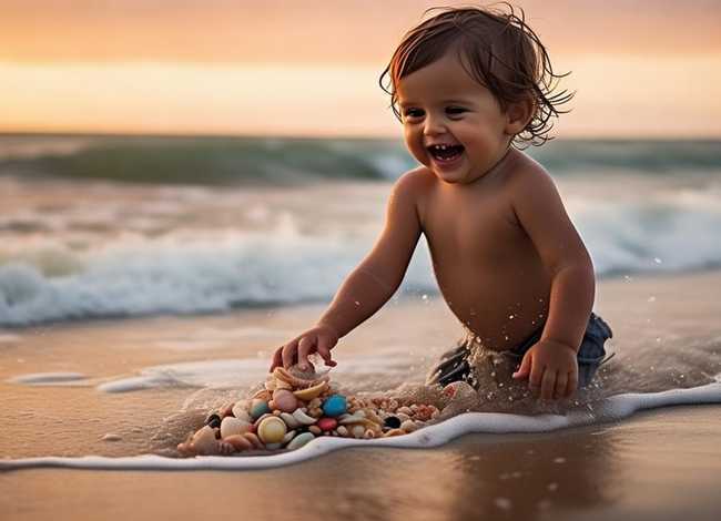 贝壳儿童故事；一个海边捡贝壳的小故事!