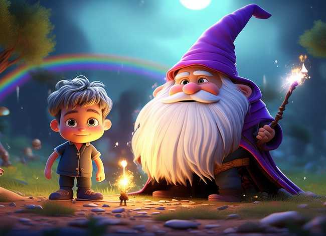 儿童故事超魔法爷爷，编童话故事