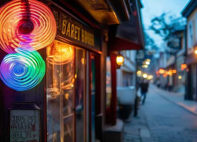 理发店的灯的故事，理发店为什么会有螺旋三色转灯 理发店门口的旋转灯是什么