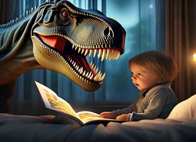 霸王龙的睡前故事在线听，幼儿睡前恐龙的故事
