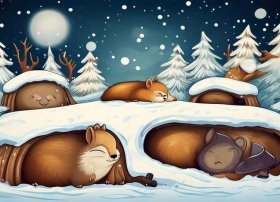 动物故事视频 儿童故事-小动物会冬眠,但是有哪些动物会冬眠呢快来看看吧