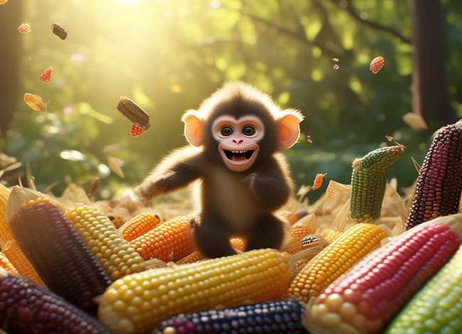 小猴子掰玉米的故事图片 - 猴子掰玉米的故事大家都听过吧那么来看看小猴子吧 小猴子掰玉米的故事图片 - 猴子掰玉米的故事大家都听过吧那么来看看小猴子吧