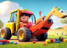 儿童挖掘机动画片全集挖土机，有没有一款挖土机的动画片啊宝宝非要看