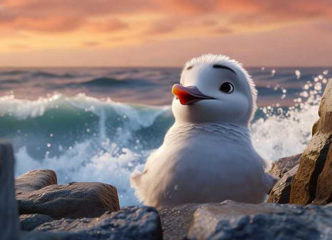 皮克斯动画小短片，奥斯卡最佳动画短片《鹬》