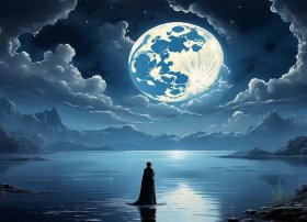 有关月亮的诗歌简单自创 幻想月亮的自创诗歌