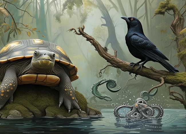 乌龟乌鸦和乌贼的完整故事（乌鸦和乌龟的故事原文）