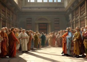 第欧根尼画作 【混乱档案室】雅典学院里,到底谁是谁