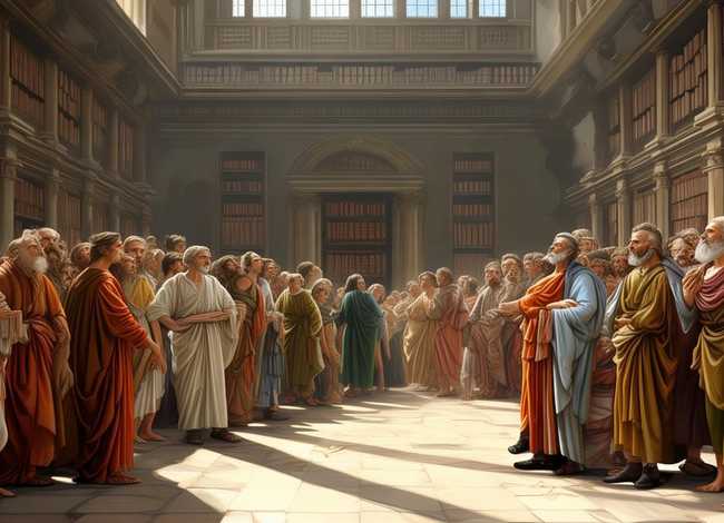 第欧根尼画作 【混乱档案室】雅典学院里,到底谁是谁