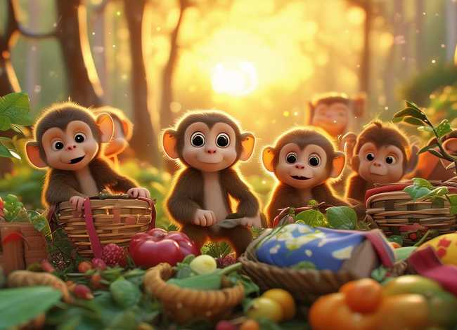 儿童睡前神话故事8岁至12岁、睡前故事大全-猴子搬家