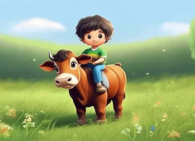 英文小故事短篇幼儿；英文儿童故事《小牧童》