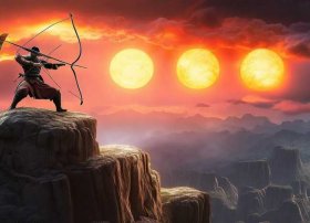 后羿射日儿童故事在线听，神话故事二十字