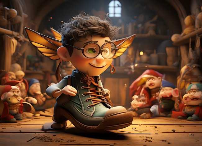 鞋匠与小矮人故事 会飞的鞋子作文