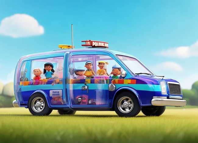 警车儿童故事动画视频，玻璃警车的动画片