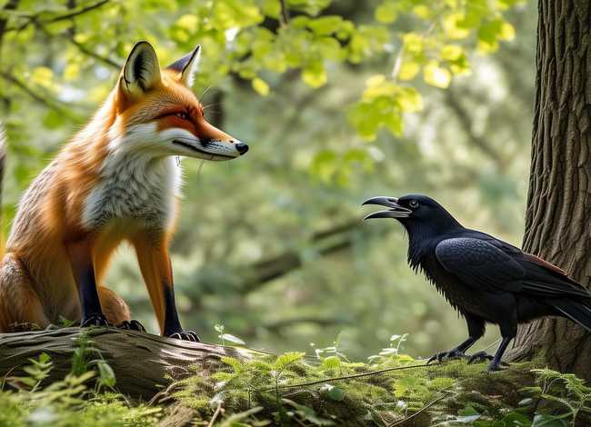 故事大全乌鸦和狐狸；谚语故事