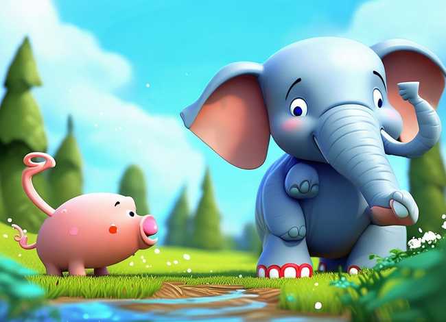 英文绘本故事视频大全集，英文系列绘本《小猪小象》(PDF+音频视频)