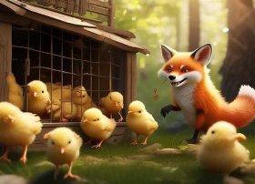 小鸡和狐狸的故事 狐狸养鸡的概括内容