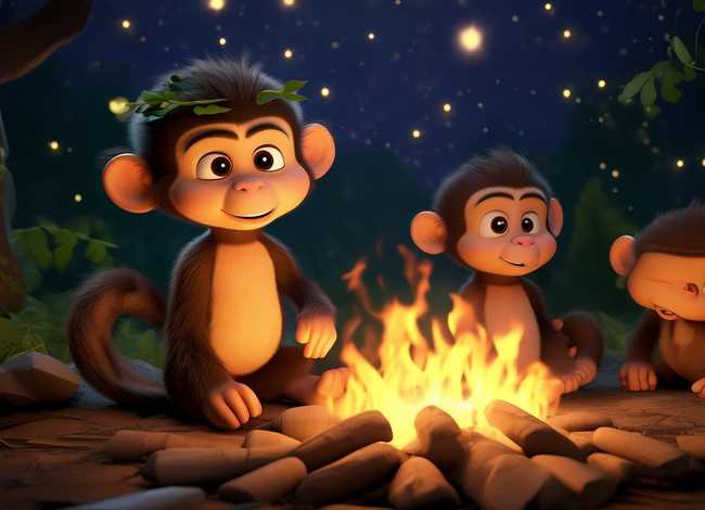 我要听小猴子故事；勇敢的小猴子的睡前故事