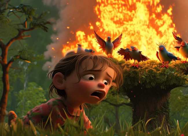 幼儿看图写故事 树上的小鸟家起火了,幼儿看图说话怎么写 幼儿看图写故事 树上的小鸟家起火了,幼儿看图说话怎么写