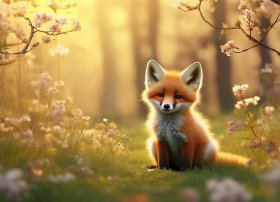 春天儿童故事，小狐狸画春天睡前故事