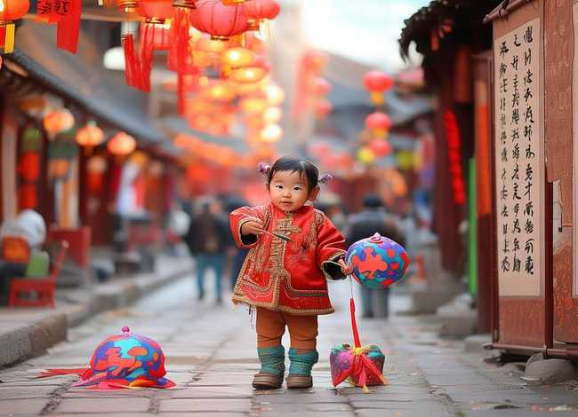 儿童对联配画；元日诗配画怎么画