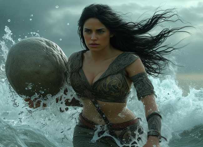 神话故事图片插图，中国经典神话故事-精卫填海