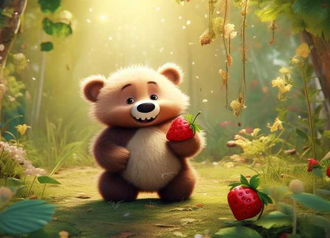 草莓故事大全完整版；小熊买草莓的故事