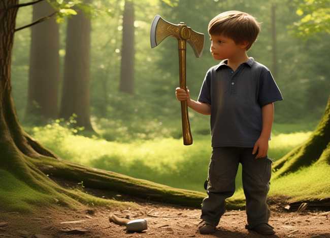 金斧子的故事、金斧子银斧子的故事