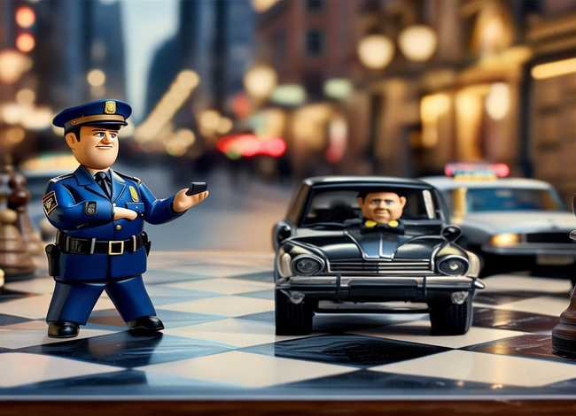 警察抓小偷的棋盘图片打印、《警察抓小偷棋》玩法