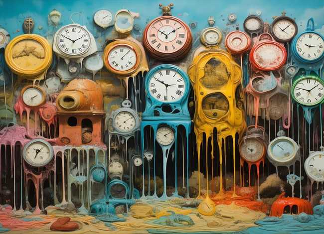 儿童涂鸦的名画、那个有好多时钟象化了一样往下流的那个画叫什么名字啊 儿童涂鸦的名画、那个有好多时钟象化了一样往下流的那个画叫什么名字啊