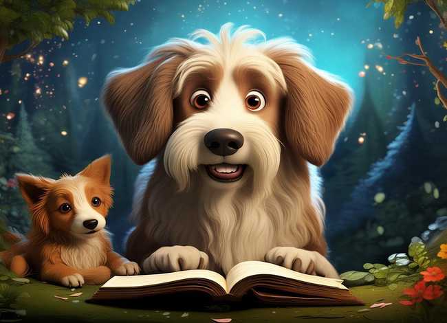 大狗的故事；童话故事“大狗和小狗”的读后感怎样写