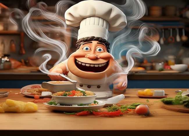 豹漫画手绘（如何画美食可以动）