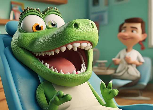 关于牙齿的故事书、牙齿那些事-绘本阅读《鳄鱼怕怕,牙医怕怕》