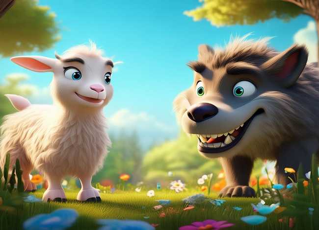 儿童绘本故事小山羊与狼（世界童话典藏绘本内容简介）