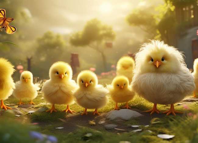 我要看小鸡的故事 小鸡学本领的童话故事