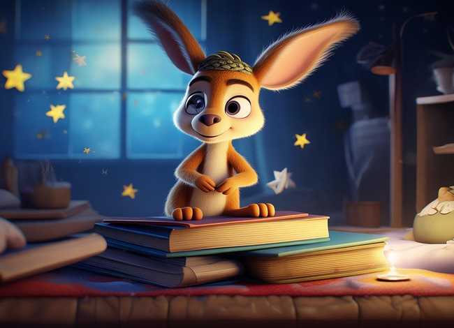 睡前故事 袋鼠；勇敢和聪明短篇儿童睡前故事