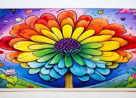 儿童故事七色花封面简单手抄报简单 - 有谁知道七色花手抄报的内容是什么啊