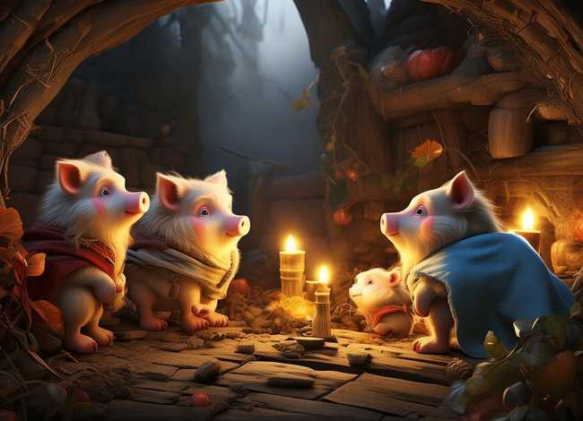 有没有小猪的故事、三只小猪睡前故事