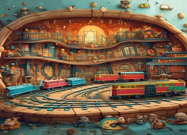 饮食绘本故事 - 肚子里有个火车站——绘本故事