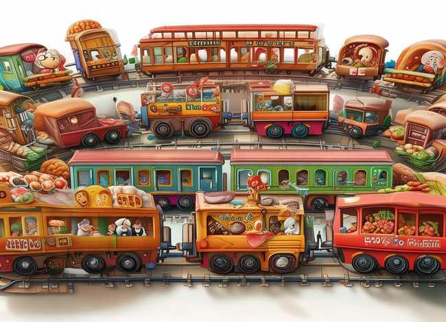 食物的故事绘本（肚子里有个火车站——绘本故事）