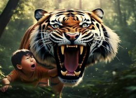 虎口拔牙儿童故事视频（描写虎的成语）