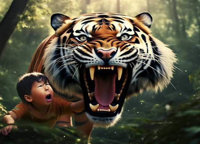 虎口拔牙儿童故事视频（描写虎的成语）